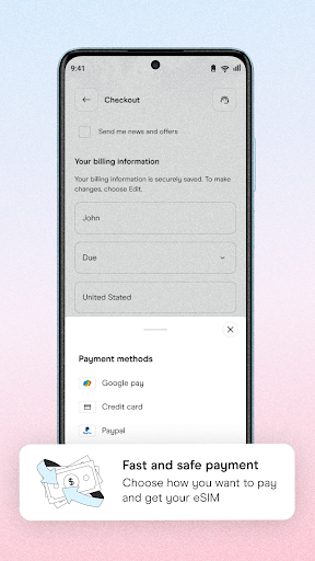 Screenshot of Holafly eSIM Prepaid Card