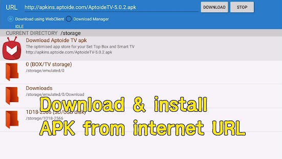 Smart TV APK downloader Screenshot