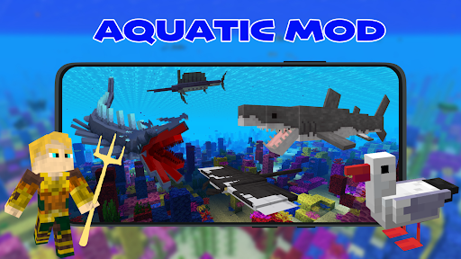 Aquatic Mod For Minecraft PE 1