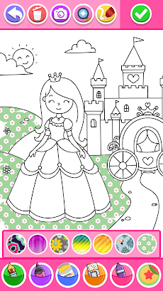 Princess Coloring Game Glitterのおすすめ画像1