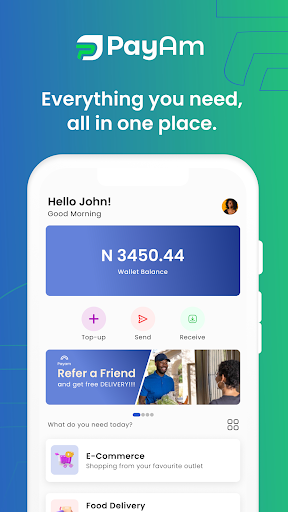 Android application PayAm screenshort