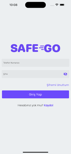Android application SafeGO screenshort