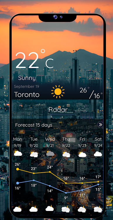 Weather forecast & Radar - 9.94 - (Android)