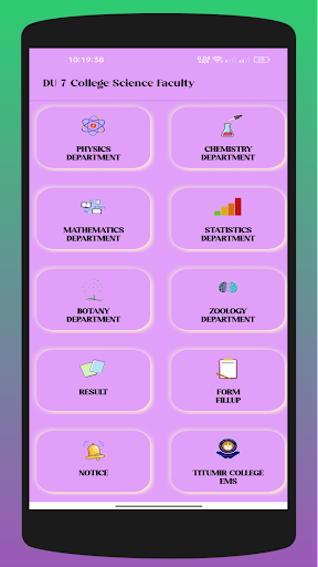 Android application 7c Science Faculty screenshort