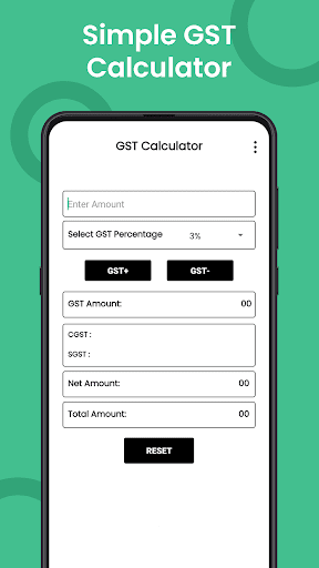 Android application GST Rates Calculator screenshort