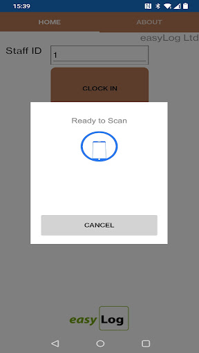 Android application NFC Clock screenshort