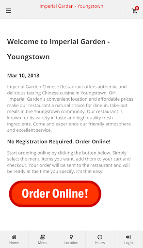 Android application Imperial Garden Youngstown screenshort