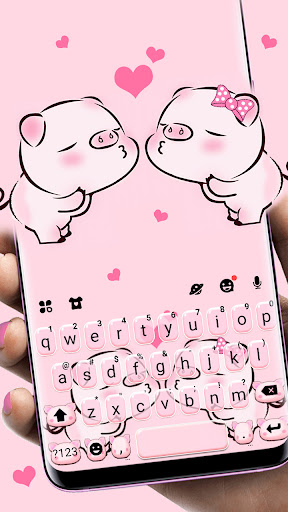 Cute Piggy Love Theme Screen 2