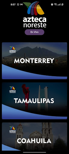 Android application Azteca Noreste Mobile screenshort