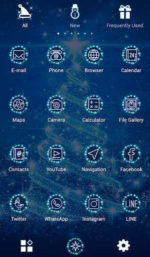 Magical Christmas Tree Theme Screen 3