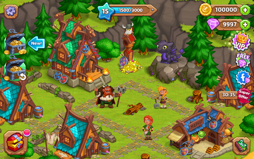 🍀 North Dragon Island - build Vikings Farm 🍀 1.16 screenshots 2