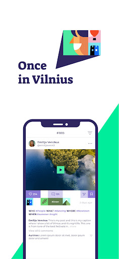 Android application Once in Vilnius screenshort