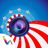 4th July Independence Day Card icon