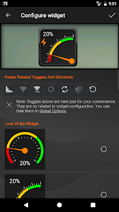 Gauge Battery Widget Screenshot