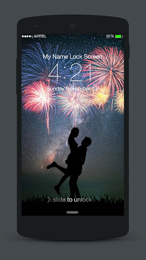 NewYear Neon 2022 Lock Screen Screen 2
