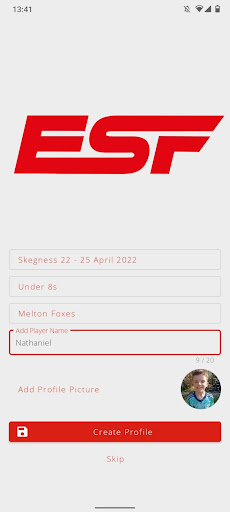 ESF Football Screen 2