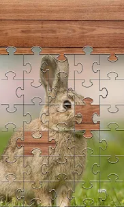 ウサギのジグソーパズルゲーム