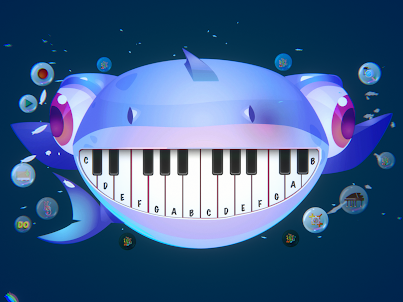 Cute Shark Piano Sound Music