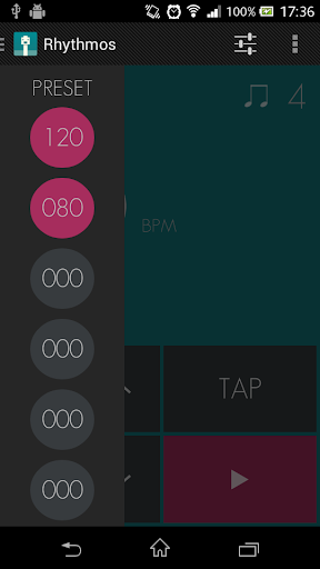 Rhythmos Metronome Screen 3