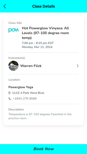 Powerglow Yoga Screen 3