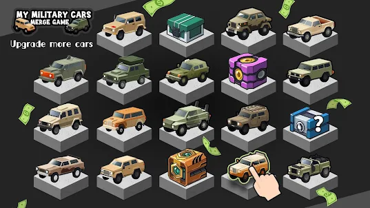 My Military Cars-Merge Game