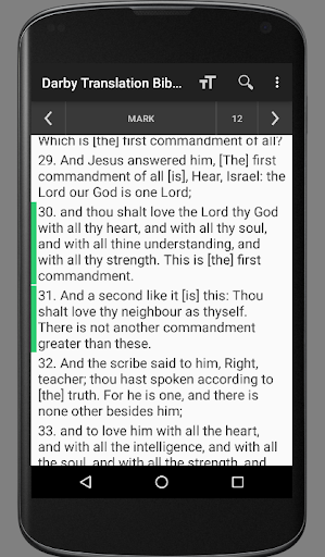 Screenshot of Darby Translation Bible