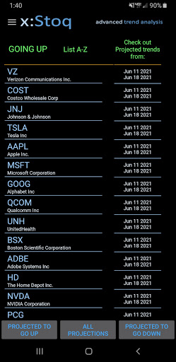 Android application XstoqBeta3 screenshort
