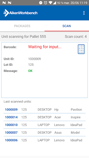 Aiken Packing List Creator Screen 3