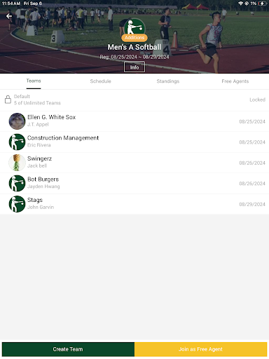 SAU Intramurals Screenshot