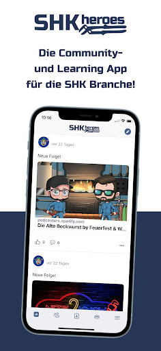 Android application SHK heroes screenshort