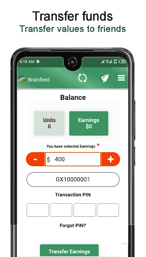 Android application Brainfield screenshort