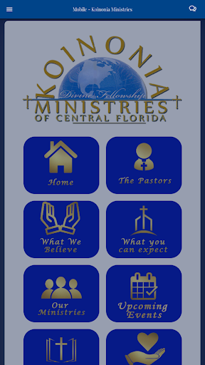 Android application Koinonia Ministries screenshort