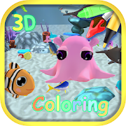 Aquarium Coloring 3D - AR Camera