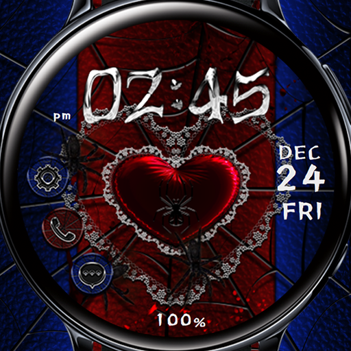 SpiderWeb Lace Heart_Watchface logo