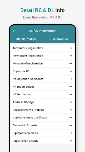 RTO Vehicle Info App and Challan