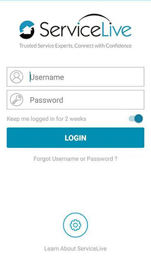 Android application ServiceLive Pro screenshort