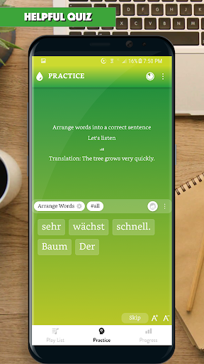 Screenshot of German Sentence Master 3