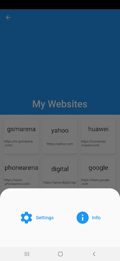 My Websites Screen 3
