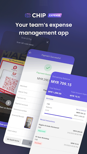 Android application CHIP Expense screenshort
