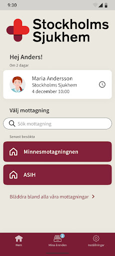 Android application Stockholms Sjukhem screenshort