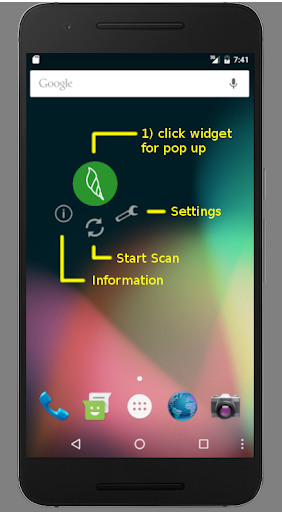 Android application Triton Scanner screenshort