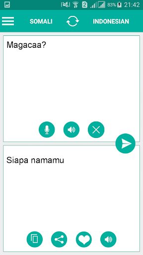 Android application Somali Indonesian Translator screenshort
