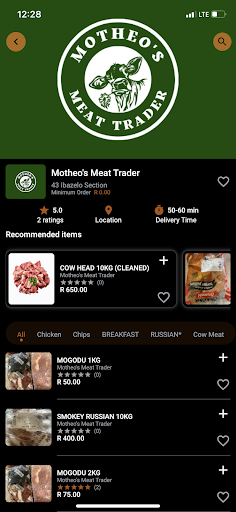 KasiD: Food Delivery Screen 2