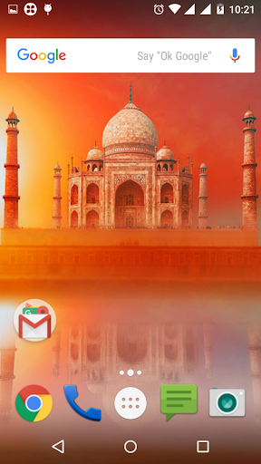 Android application Tajmahal Live Wallpaper screenshort