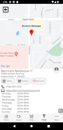 Bernices BBQ Screen 2