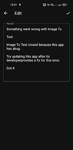 iSmart Recognizer Screen 3