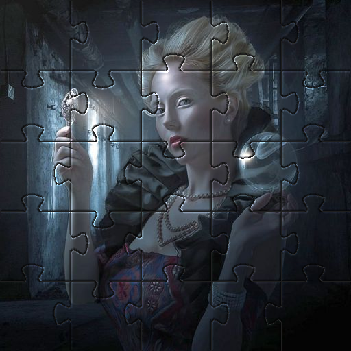 Gothic girls jigsaw puzzles logo