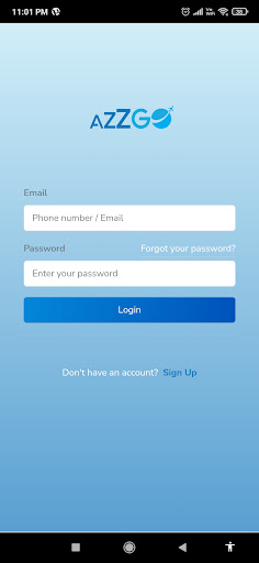 Android application Azzgo screenshort
