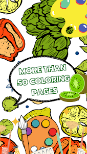 Coloring fruits and vegetables