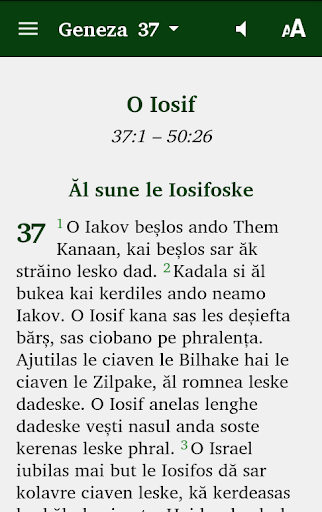 Android application E geneza 37-50 ande romani cib screenshort